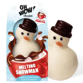Smältande Snögubbe till Varm Choklad