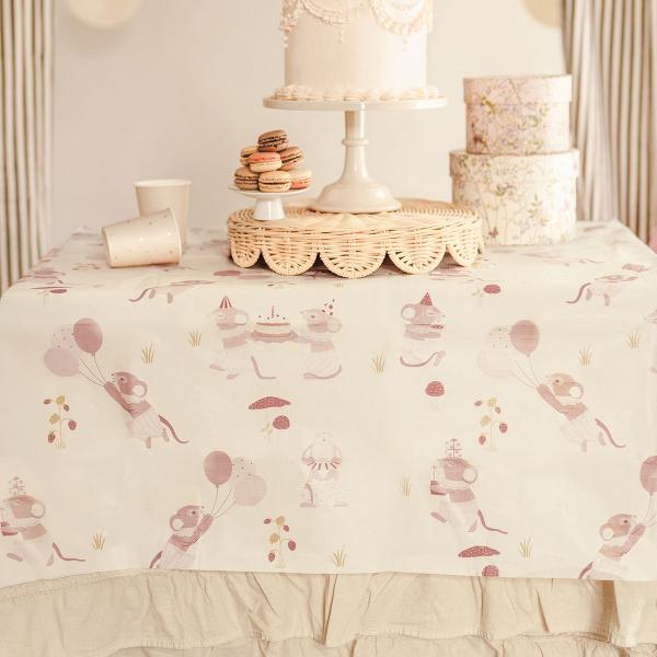 Pappersduk Möss 180 x 120 cm