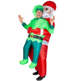 Uppbl&aring;sbar Carry Me Dr&auml;kt Tomten & Tomtenisse