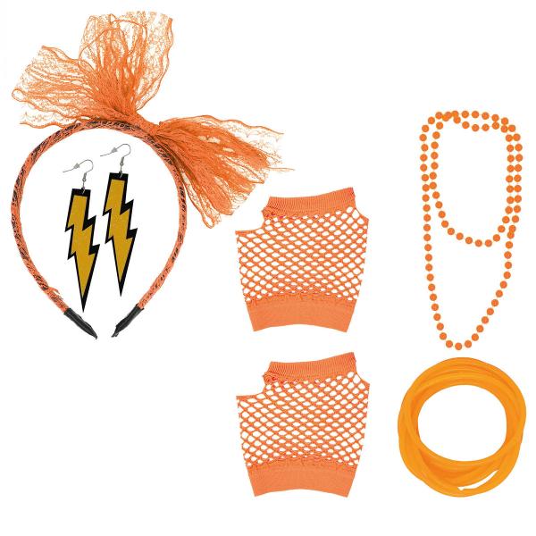 80-tals Maskeradset Orange