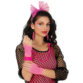80-tals Maskeradset Rosa