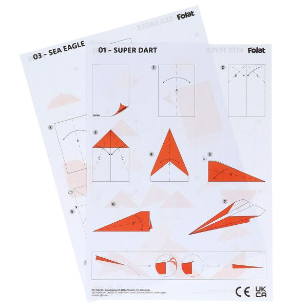 DIY Pappersflygplan Stripetastic 12-pack