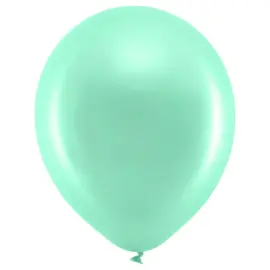 Rainbow Latexballonger Metallic Mintgröna