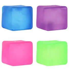 Squeeze Block Leksak Neon 5 x 4 cm