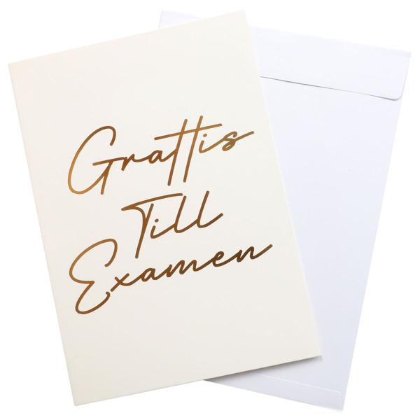 Examen Grattiskort med Kuvert A4