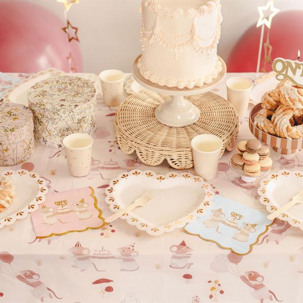 Pappersduk Möss 180 x 120 cm