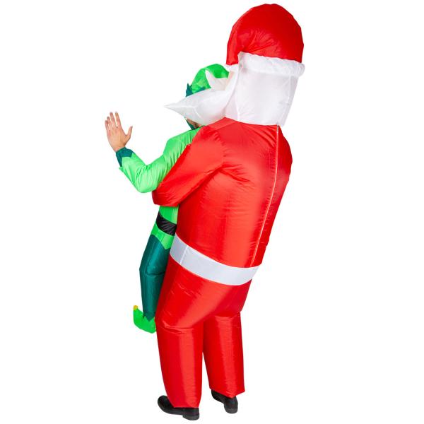 Uppblåsbar Carry Me Dräkt Tomten & Tomtenisse