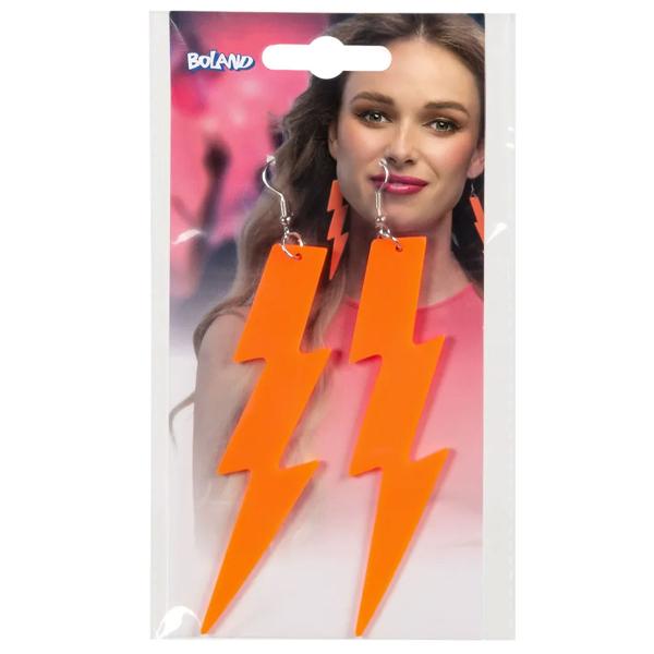 Blixt Örhängen Neonorange