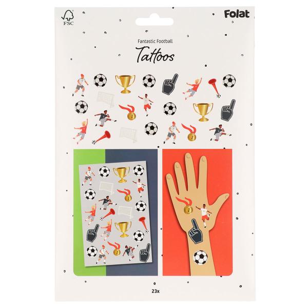 Temporära Tatueringar Fotbollskalas 23-pack