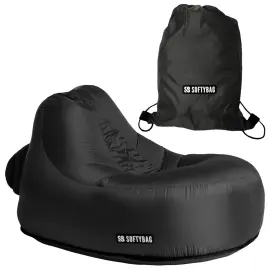 Softybag F&aring;t&ouml;lj Midnattssvart Barn 85 x 88 x 70 cm