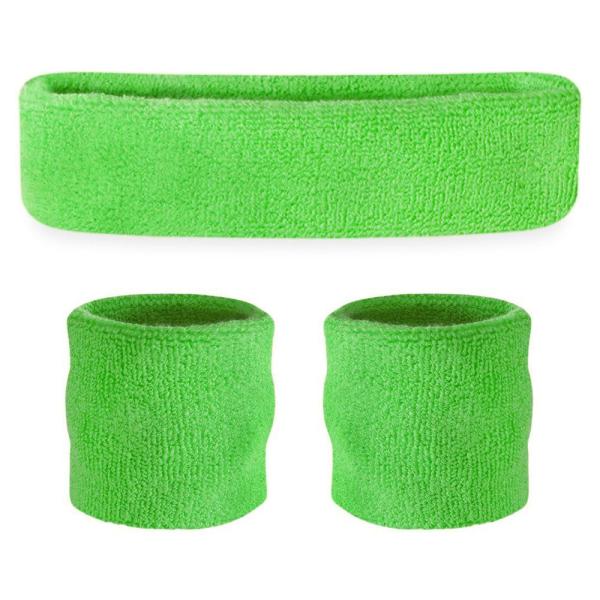 80-tals Svettband Neongrön