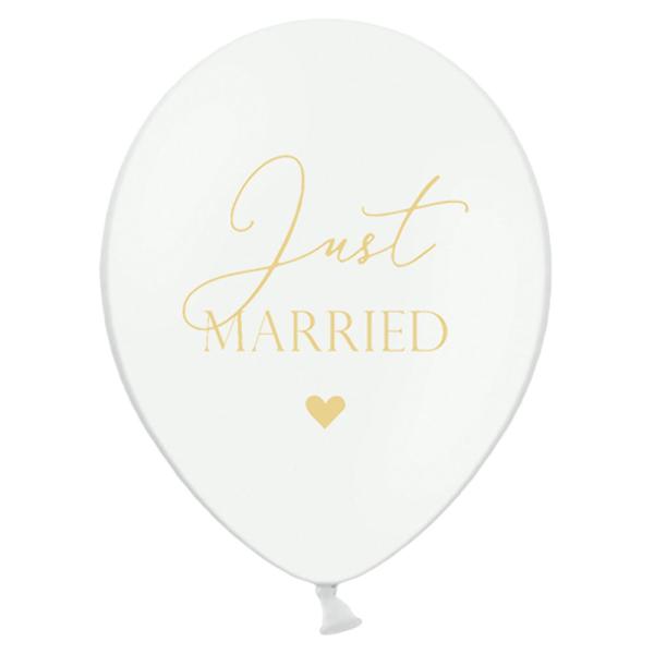 Just Married Latexballonger 50-pack