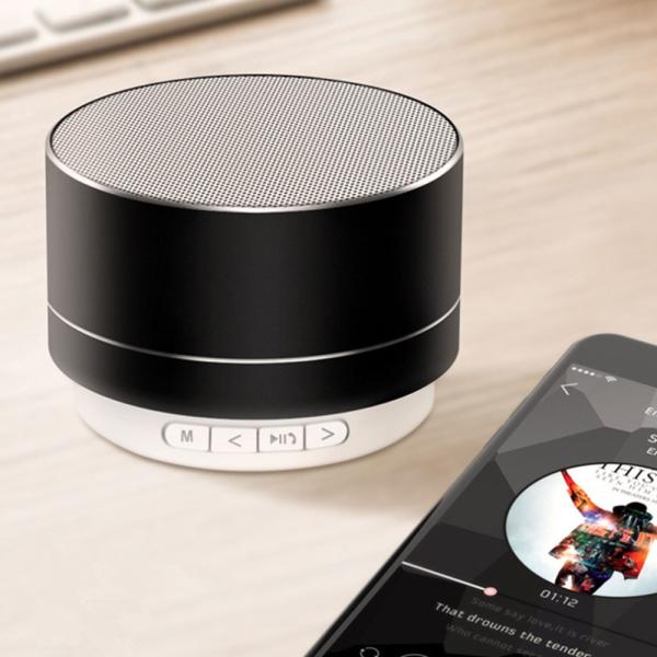 Rund Mini Bluetooth Högtalare Silver
