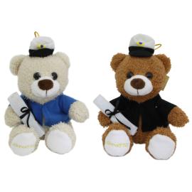 Studentnalle Bj&ouml;rn med Diplom 15 cm