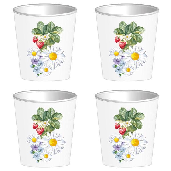 Snapsmuggar Blommor 59 ml 8-pack