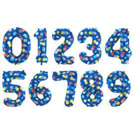 Bl&aring; Sifferballong med Prickar