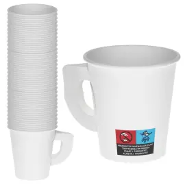 Pappersmuggar med Handtag 18 cl 50-pack