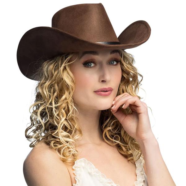 Vilda Västern Brun Cowboyhatt