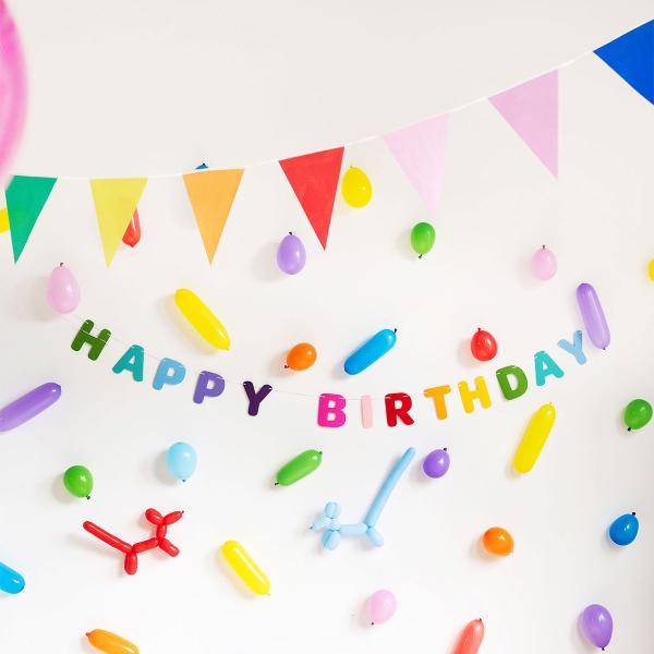 Vimpelgirlang Flerfärgad 6 m