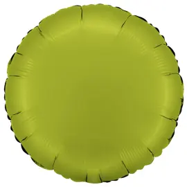 Rund Folieballong Satin Matcha Latte