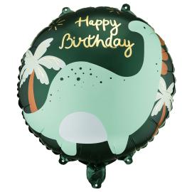 Folieballong Happy Birthday Dinosaurie 35 cm
