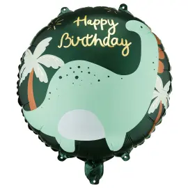 Folieballong Happy Birthday Dinosaurie 35 cm