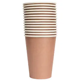 Pappersmuggar Roséguld 21 cl 14-pack