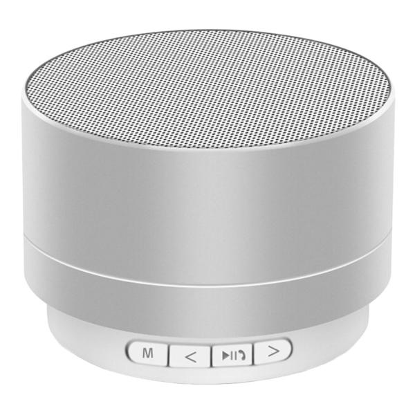 Rund Mini Bluetooth Högtalare Silver