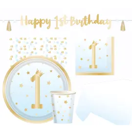 Kalaspaket 1 år Ljusblå/Guld 35-pack