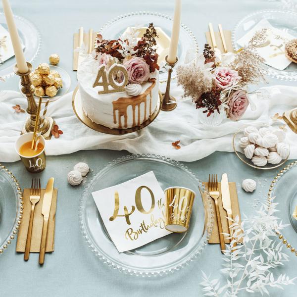 40th Birthday Muggar Guld