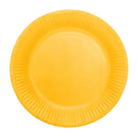 Papperstallrikar Gul 18 cm 20-pack