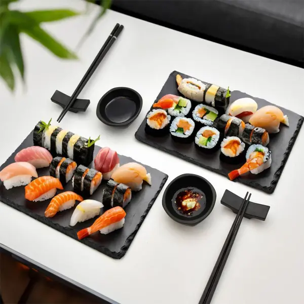 Sushi Set Svart 8-pack