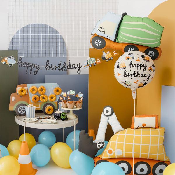 Folieballong Grävmaskin 93 x 68 cm