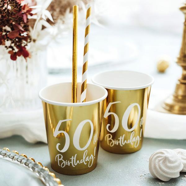 50th Birthday Muggar Guld