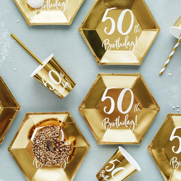 50th Birthday Muggar Guld