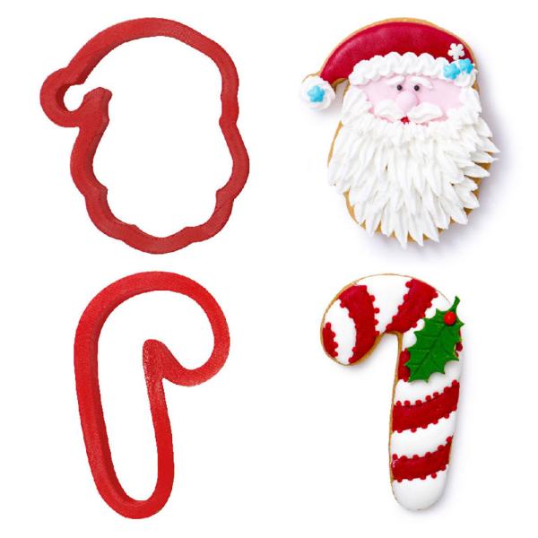 Kakformar Tomte och Polkagris