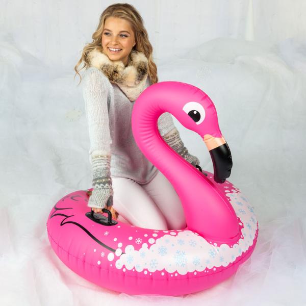 Snow Tube Winter Flamingo