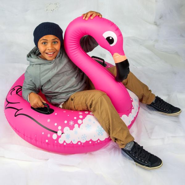 Snow Tube Winter Flamingo