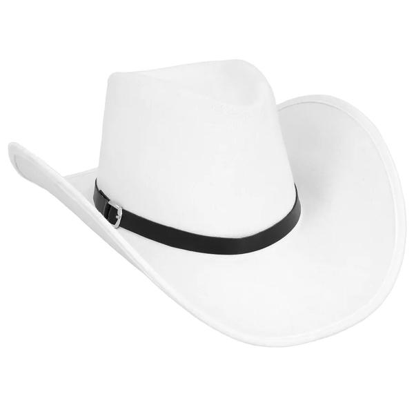 Vilda Västern Cowboyhatt Vit