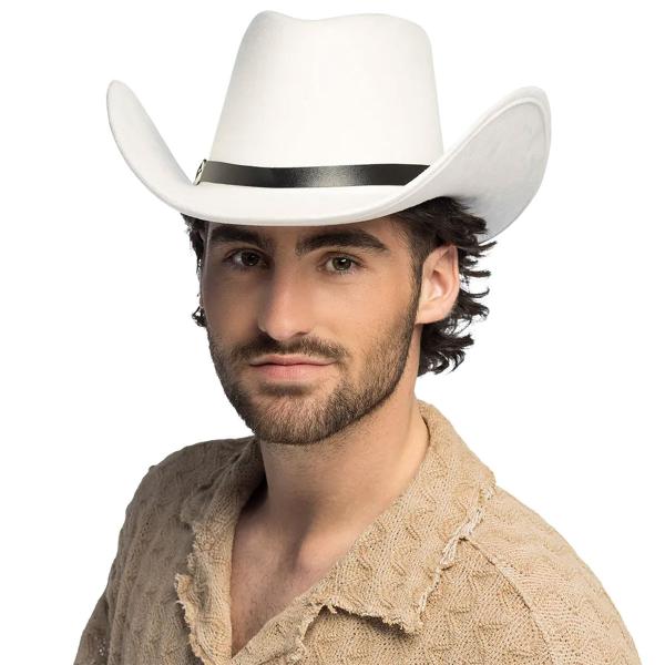 Vilda Västern Cowboyhatt Vit