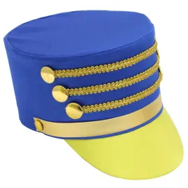 Trumslagarhatt Bl&aring;/Gul