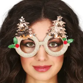 Glittriga Glasögon med Julgranar