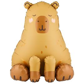 Folieballong Kapybara St&aring;ende 63 x 80 cm