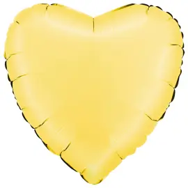 Folieballong Hjärta Satin Banana Yellow