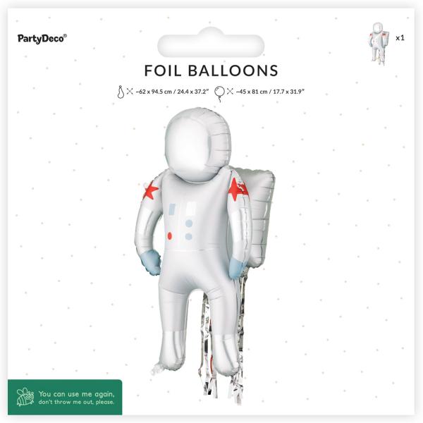 Folieballong Astronaut 45 x 81 cm