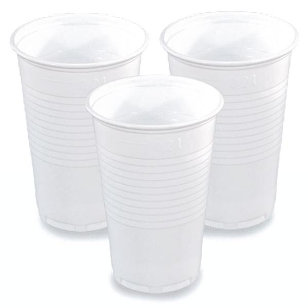 Plastmuggar Vita 100-pack