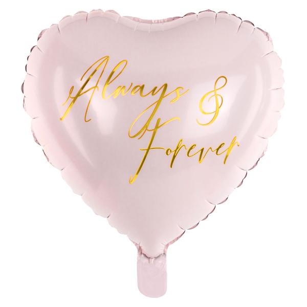 Always & Forever Hjärtballong Folie