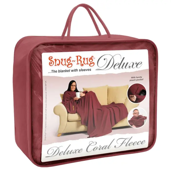 Snug-Rug Deluxe Filt Mullbärsröd