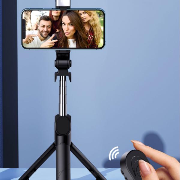Selfiepinne LED med Stativ 100 cm