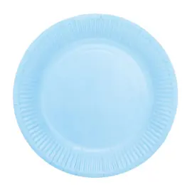 Papperstallrikar Ljusblå 18 cm 8-pack